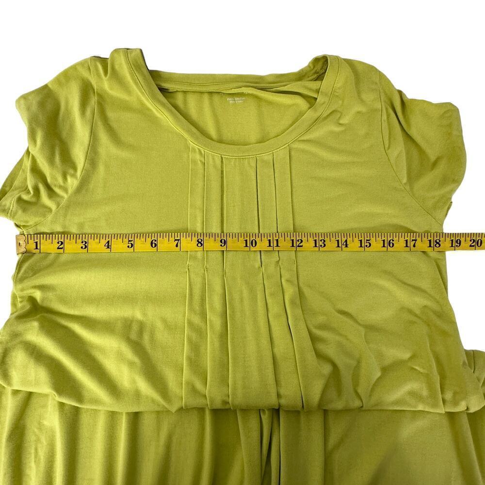 Soft Surroundings Petite Pleated  Stretch Knit Swing Dress (MP) - Picture 6 of 8
